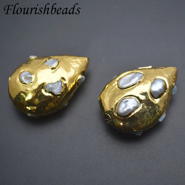 Gold Pearl Paved Beads-ToShay.org