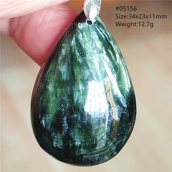 Green Seraphinite Pendant-ToShay.org