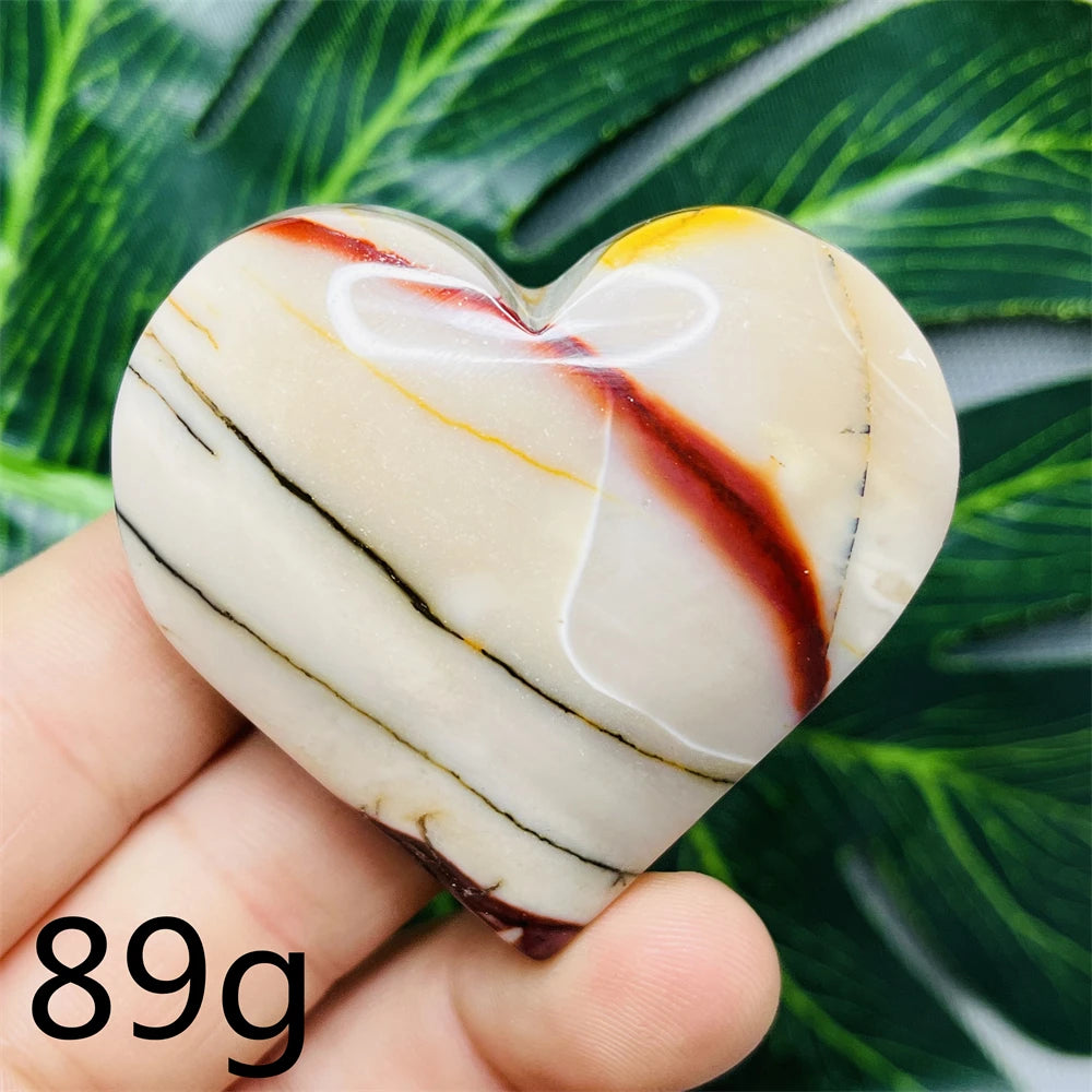 Yellow Mookaite Hearts-ToShay.org