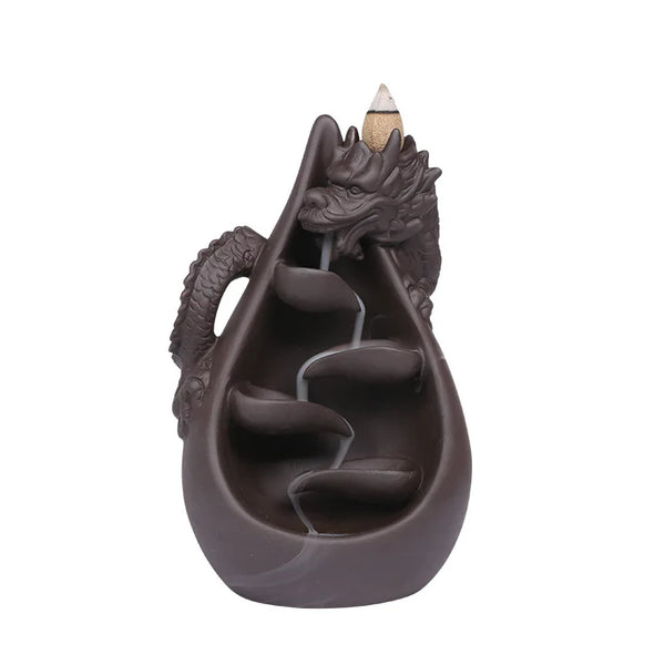Dragon Waterfall Incense Burner-ToShay.org