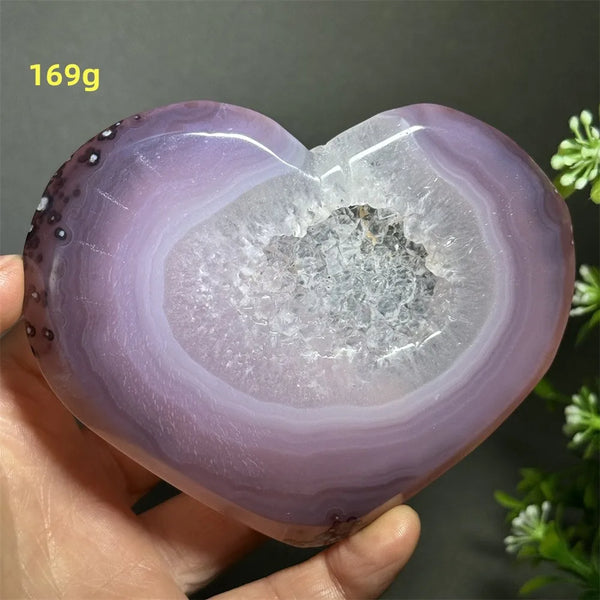Pink Agate Geode Heart-ToShay.org