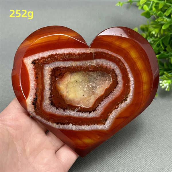 Red Agate Geode Heart-ToShay.org