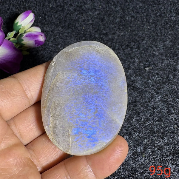 Blue Moonstone Palm Stone-ToShay.org