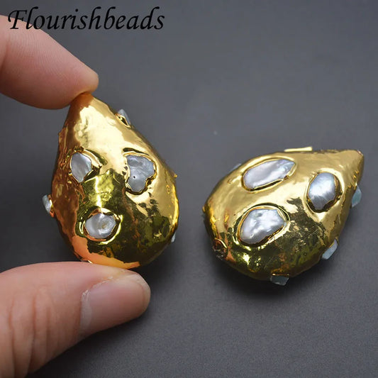 Gold Pearl Paved Beads-ToShay.org