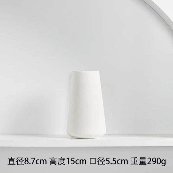 White Ceramic Vases-ToShay.org