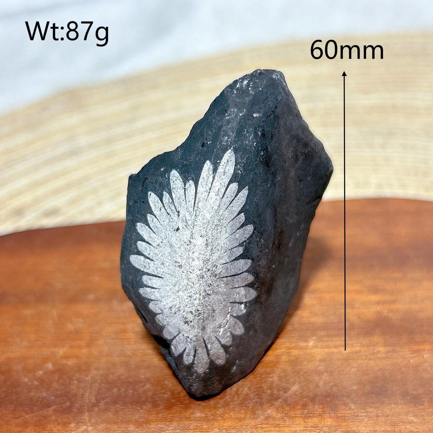 Black Chrysanthemum Raw Stone-ToShay.org