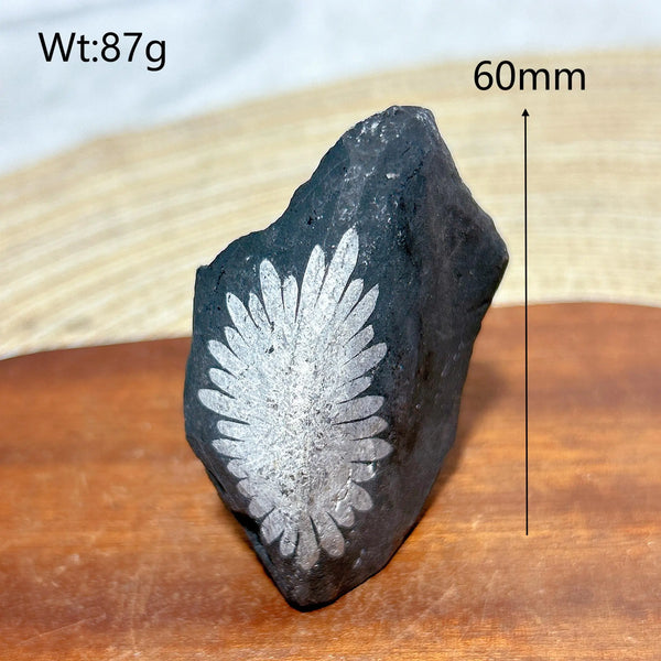 Black Chrysanthemum Raw Stone-ToShay.org