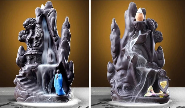Waterfall Double Sided Incense Burner-ToShay.org