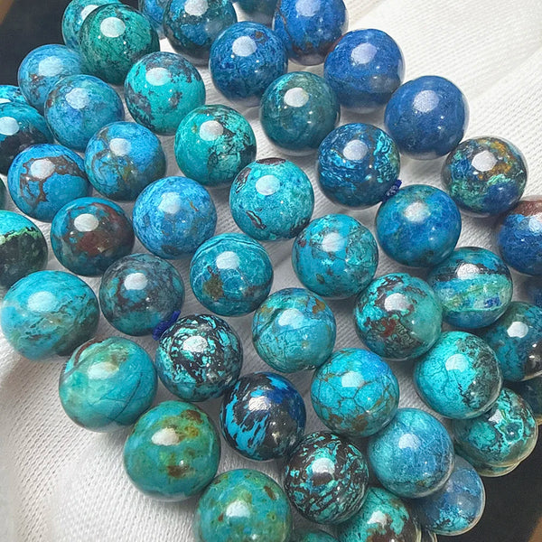 Blue Chrysocolla Azurite Bracelet-ToShay.org