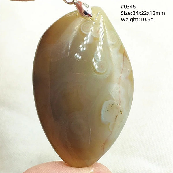 Grey Brown Agate Pendant-ToShay.org