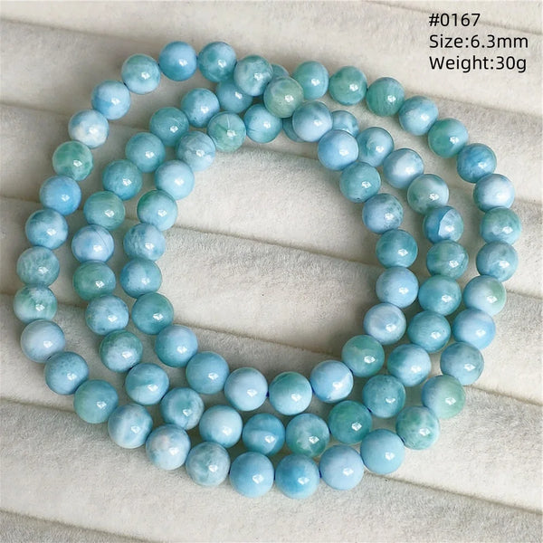 Blue Larimar Bead Bracelet-ToShay.org