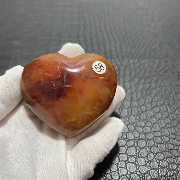 Orange Carnelian Heart-ToShay.org