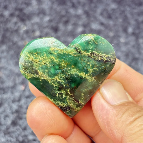 Green Emerald Stone Heart-ToShay.org