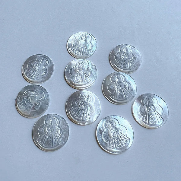 White Shell Religious Pendants-ToShay.org