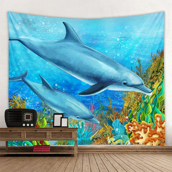 Dolphin Tapestry-ToShay.org