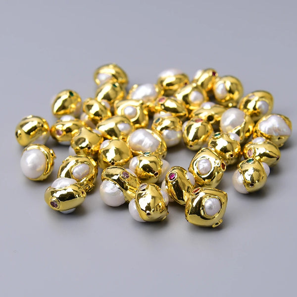 White Pearl Pave Beads-ToShay.org