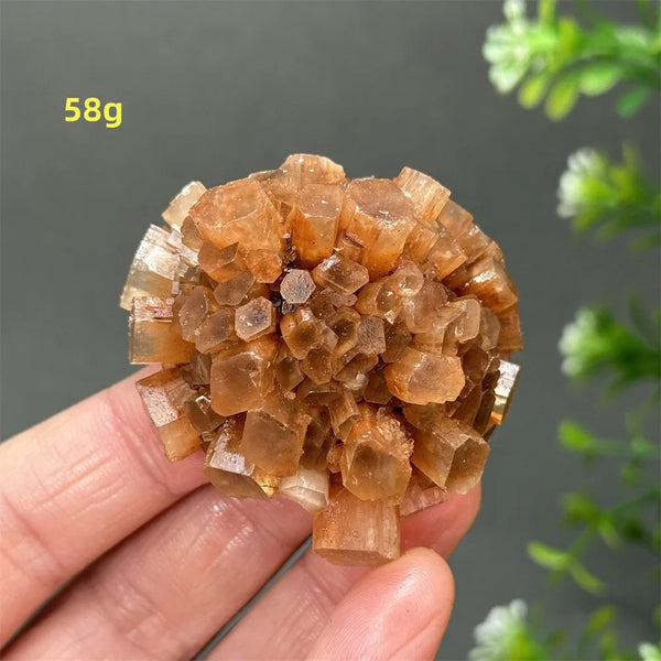 Orange Aragonite Crystal Cluster-ToShay.org