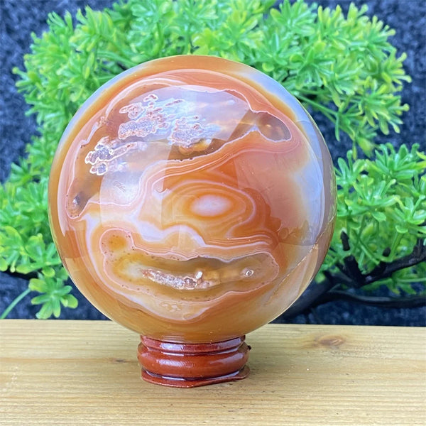 Red Striped Agate Ball-ToShay.org