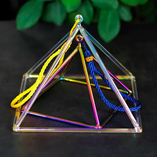 Rainbow Crystal Singing Pyramid-ToShay.org