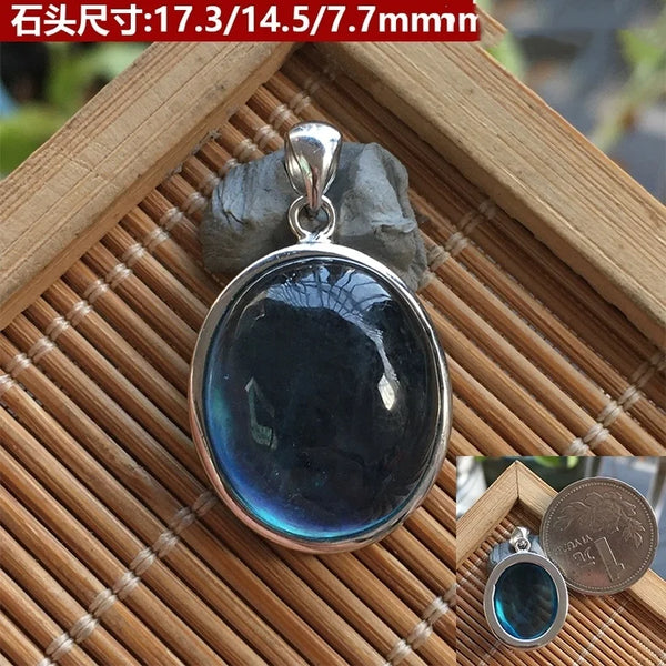 Blue Aquamarine Pendant-ToShay.org