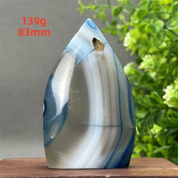 Blue Agate Torch-ToShay.org