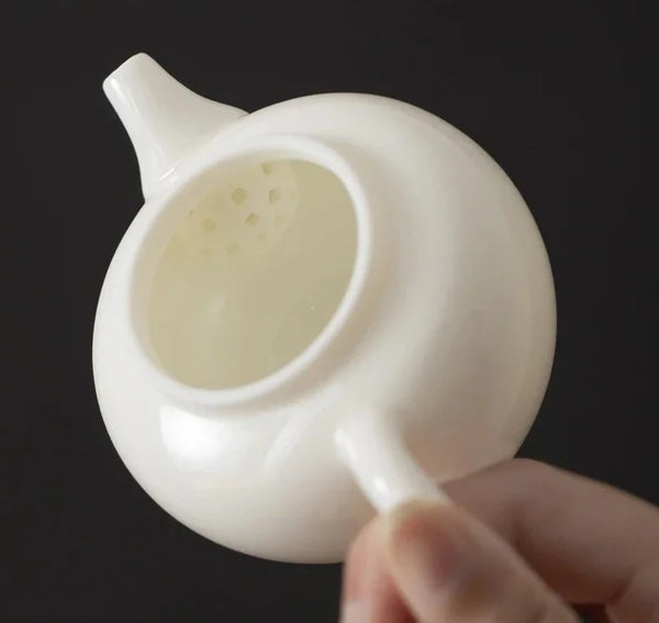 White Porcelain Teapots-ToShay.org