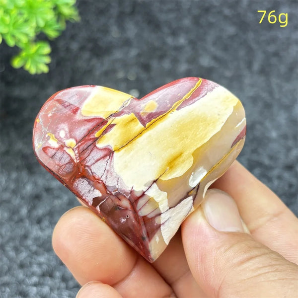 Yellow Moritzite Stone Heart-ToShay.org