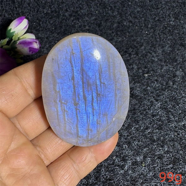Blue Moonstone Palm Stone-ToShay.org