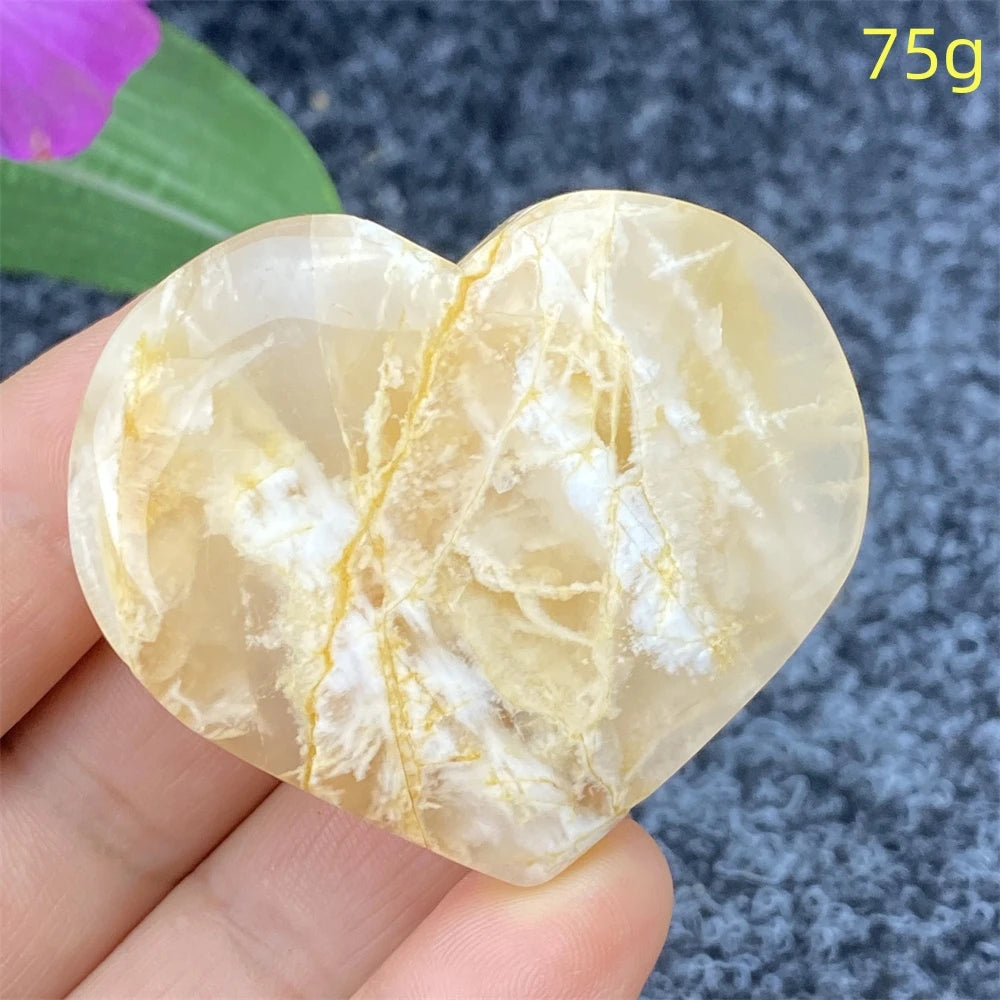 Yellow Ghost Crystal Heart-ToShay.org