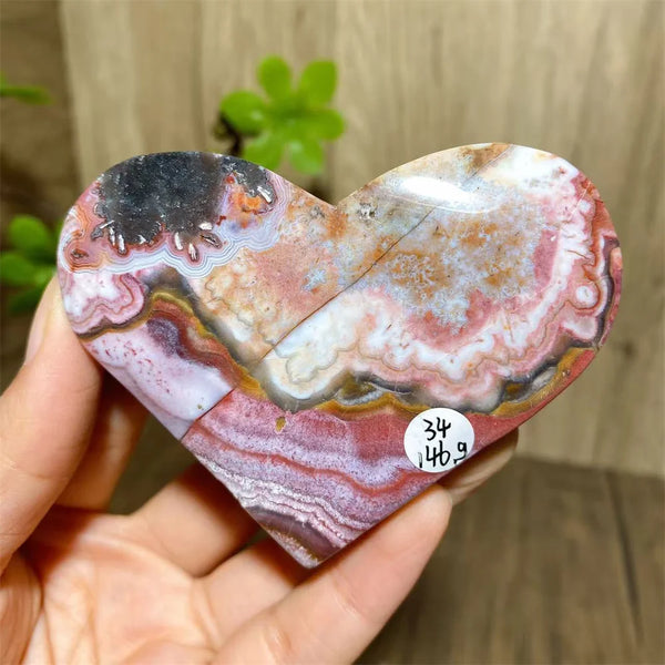 Red Agate Geode Hearts-ToShay.org