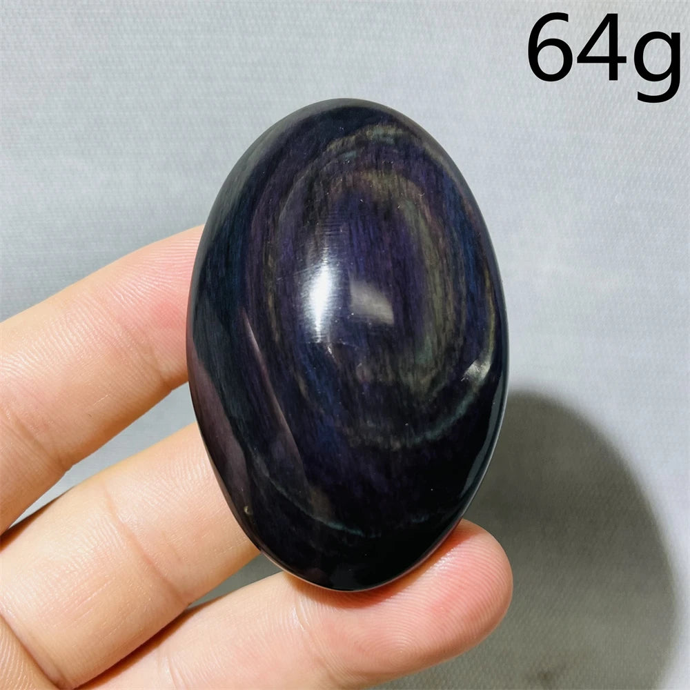Rainbow Obsidian Palm Stone-ToShay.org