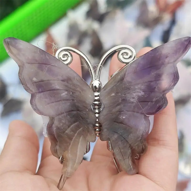 Purple Dream Amethyst Butterfly-ToShay.org