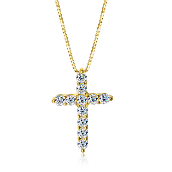 Crystal Cross Necklace-ToShay.org