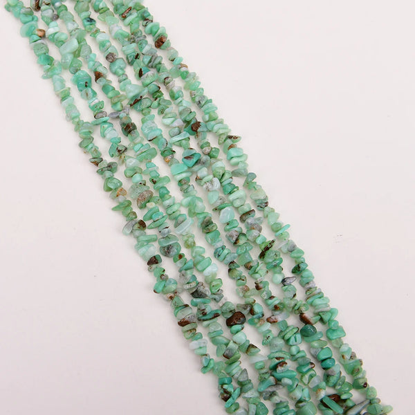 Green Chrysoprase Chip Beads-ToShay.org