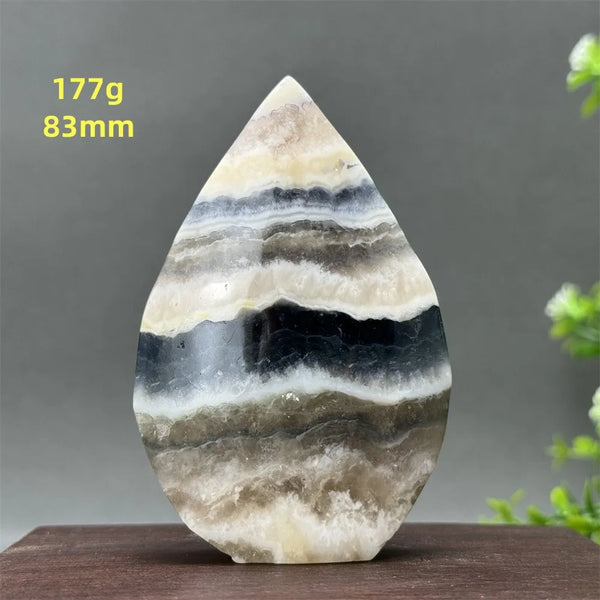 White Fluorite Agate Flame-ToShay.org