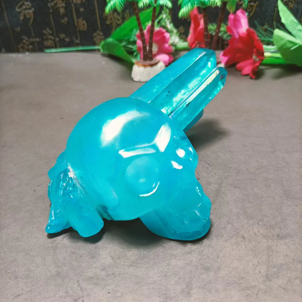 Blue Angel Aura Skull-ToShay.org