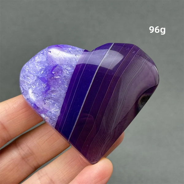 Purple Agate Heart-ToShay.org