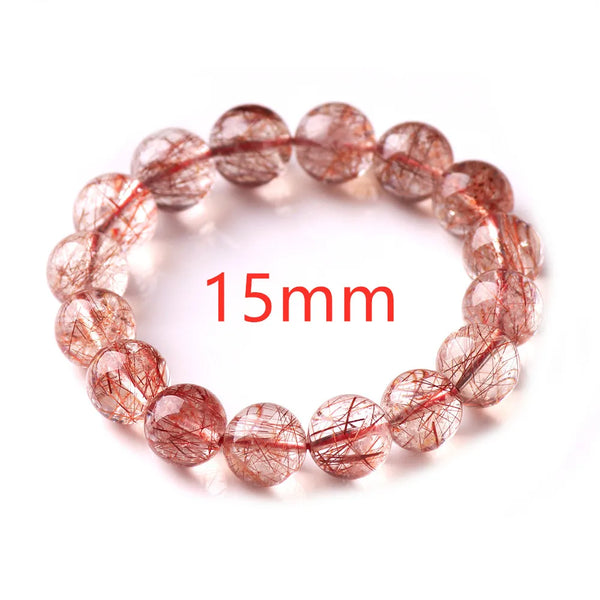 Red Rutilated Quartz Bracelet-ToShay.org