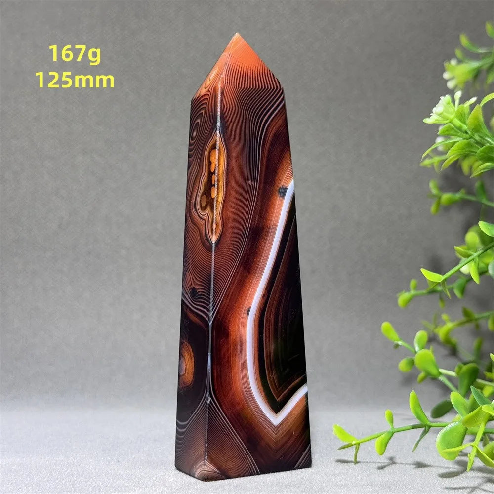 Black Striped Agate Obelisk-ToShay.org