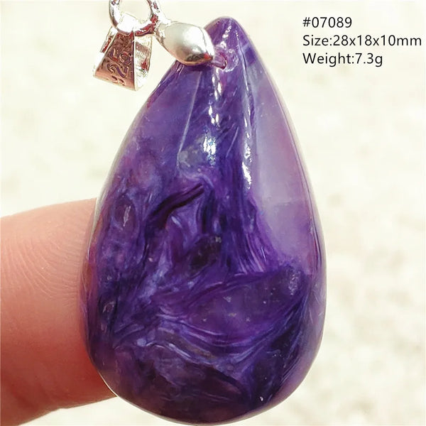 Purple Charoite Pendant-ToShay.org