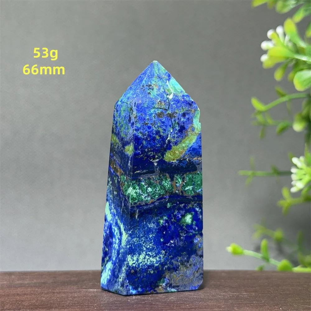 Blue Azurite Wand-ToShay.org