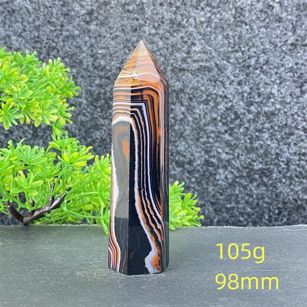 Black Red Striped Agate Point-ToShay.org