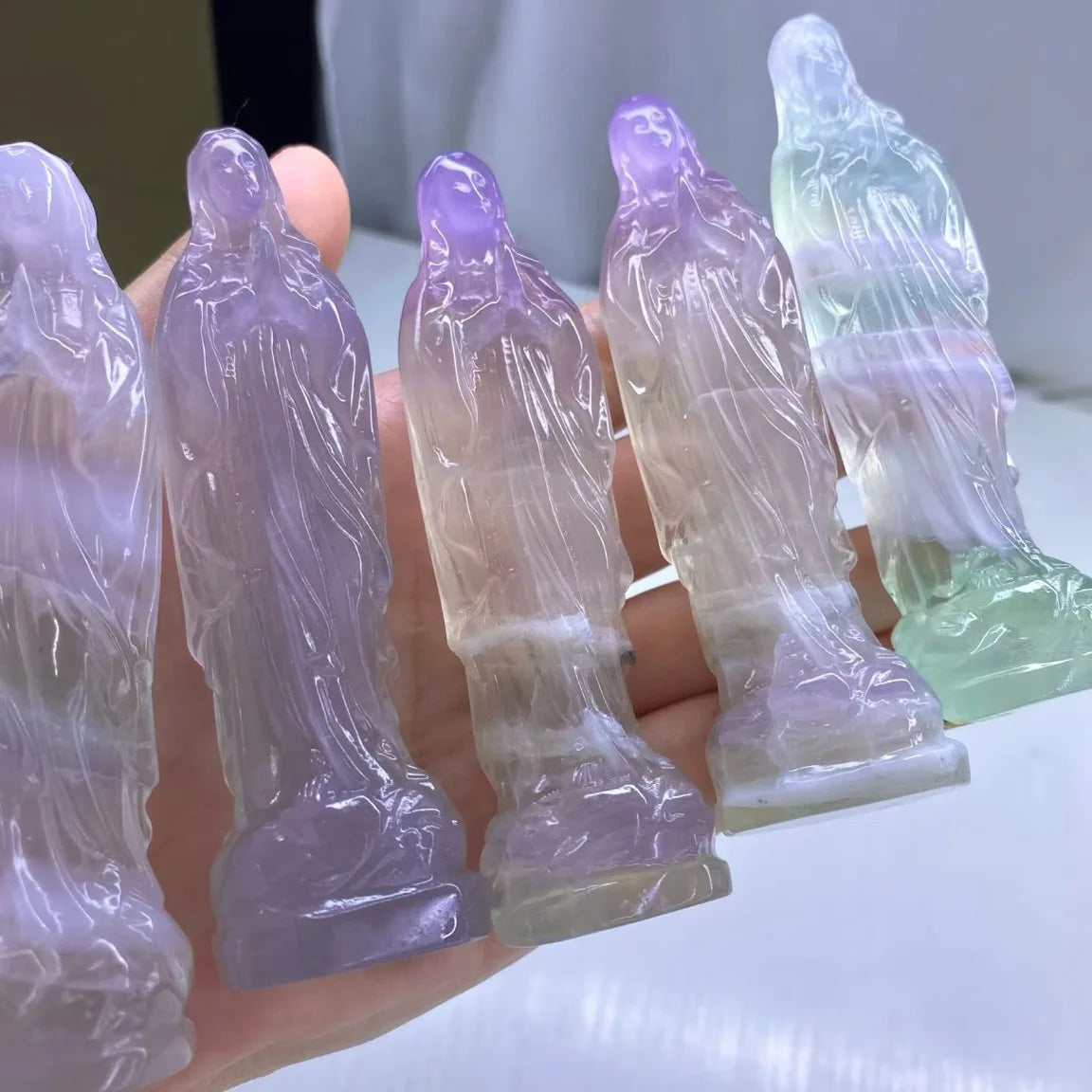 Rainbow Fluorite Figurines-ToShay.org