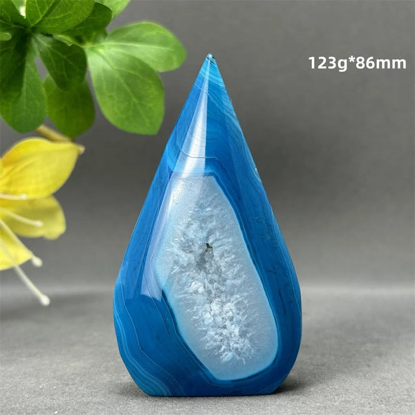 Blue Striped Agate Torch-ToShay.org