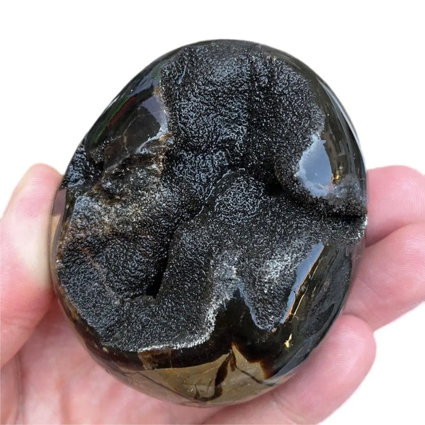 Yellow Septarian Druzy Stone-ToShay.org