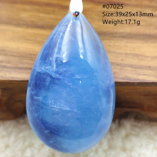Blue Aquamarine Quartz Pendant-ToShay.org