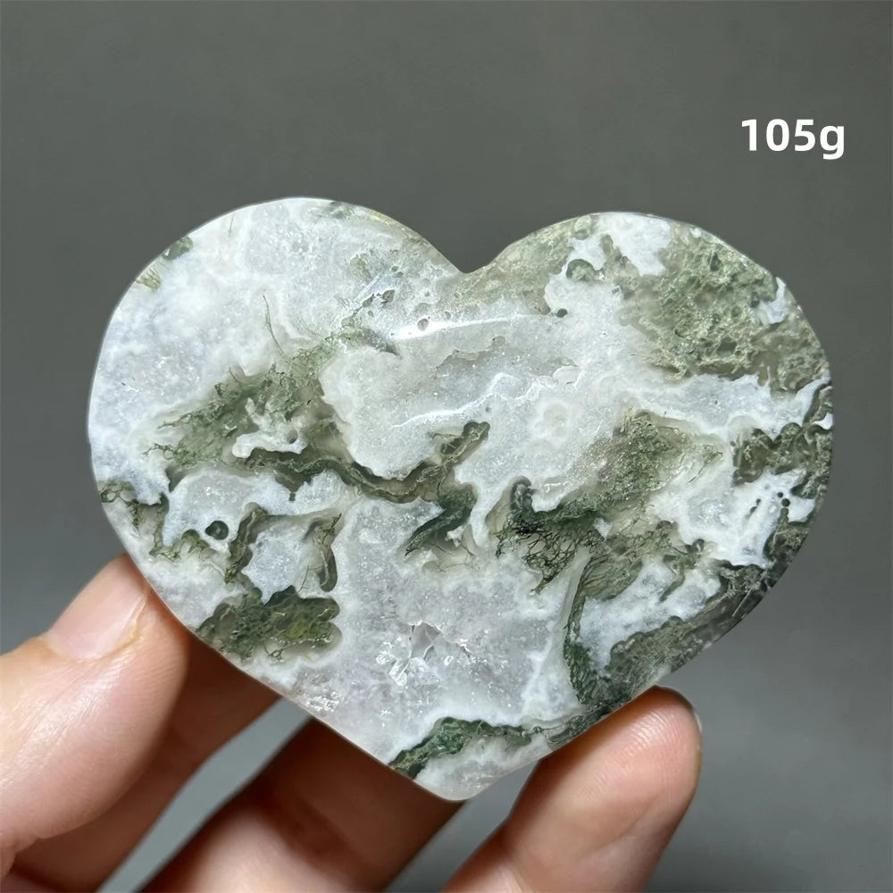 Green Moss Agate Heart-ToShay.org