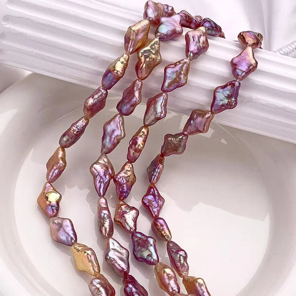 Purple Baroque Pearl Beads-ToShay.org