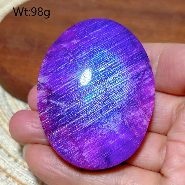Purple Violet Rainbow Moonstone-ToShay.org