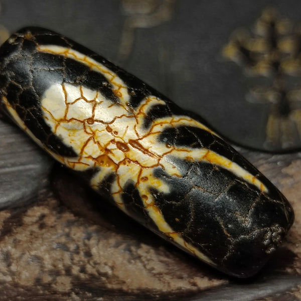 Tibetan Agate Dzi Bead-ToShay.org